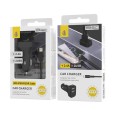 Cargador de coche-mechero Usb x2 + cable iPhone 6/7/8/Xs/Xr/ 5v 2.4a / A6262 / Negro / One+