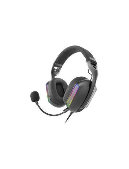 ÷ Headset mars gaming mhpro argb jack 3.5mm alimentacion usb control volumen color negro